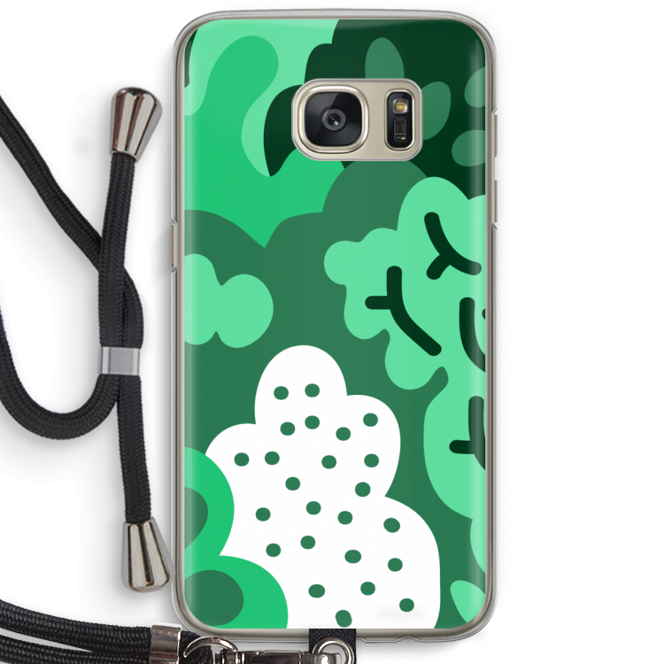 Bushes: Samsung Galaxy S7 Transparant Hoesje met koord