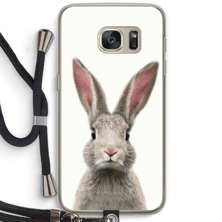 Daisy: Samsung Galaxy S7 Transparant Hoesje met koord