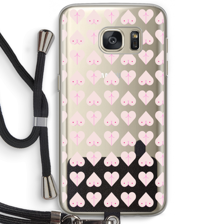 Ass 'n Titties: Samsung Galaxy S7 Transparant Hoesje met koord