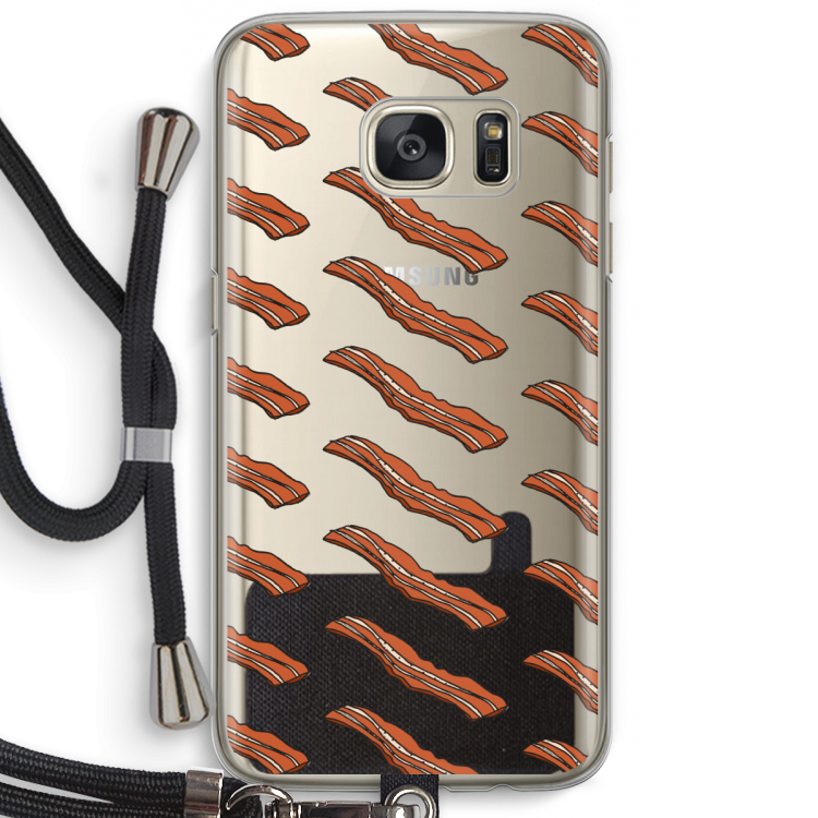Bacon to my eggs #2: Samsung Galaxy S7 Transparant Hoesje met koord