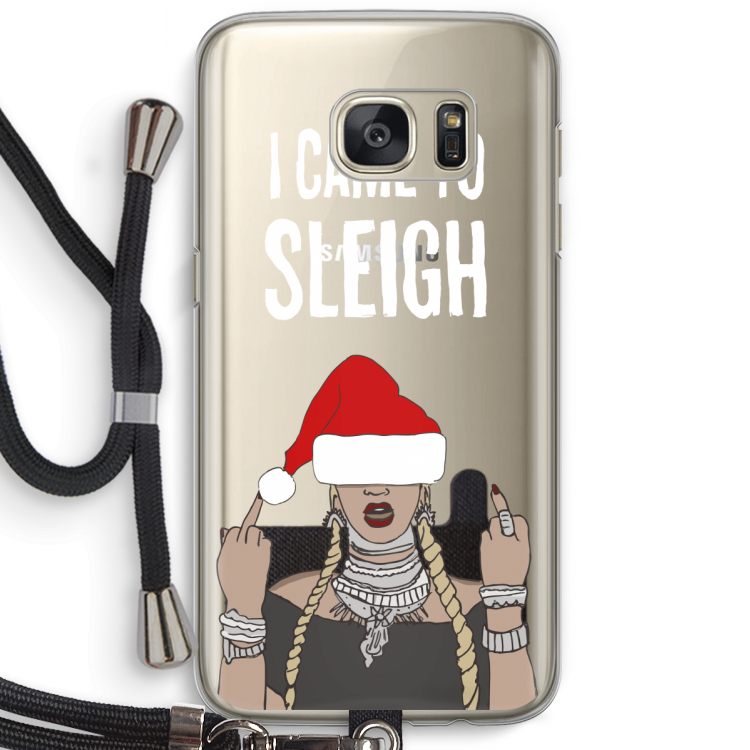 Came To Sleigh: Samsung Galaxy S7 Transparant Hoesje met koord