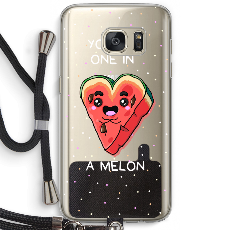 One In A Melon: Samsung Galaxy S7 Transparant Hoesje met koord