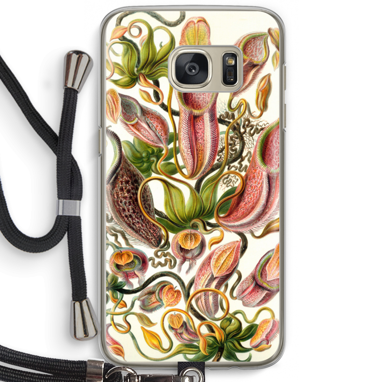 Haeckel Nepenthaceae: Samsung Galaxy S7 Transparant Hoesje met koord