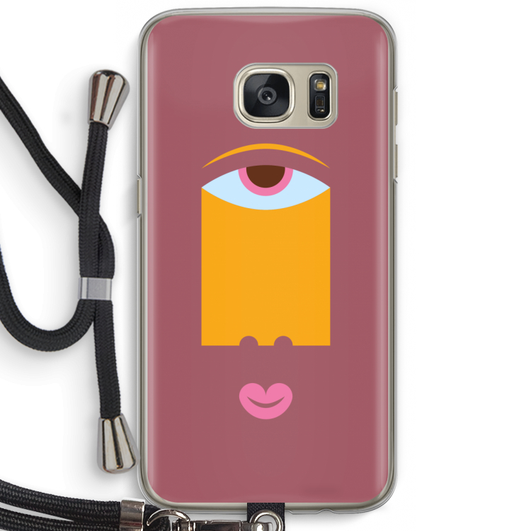 Mono V: Samsung Galaxy S7 Transparant Hoesje met koord