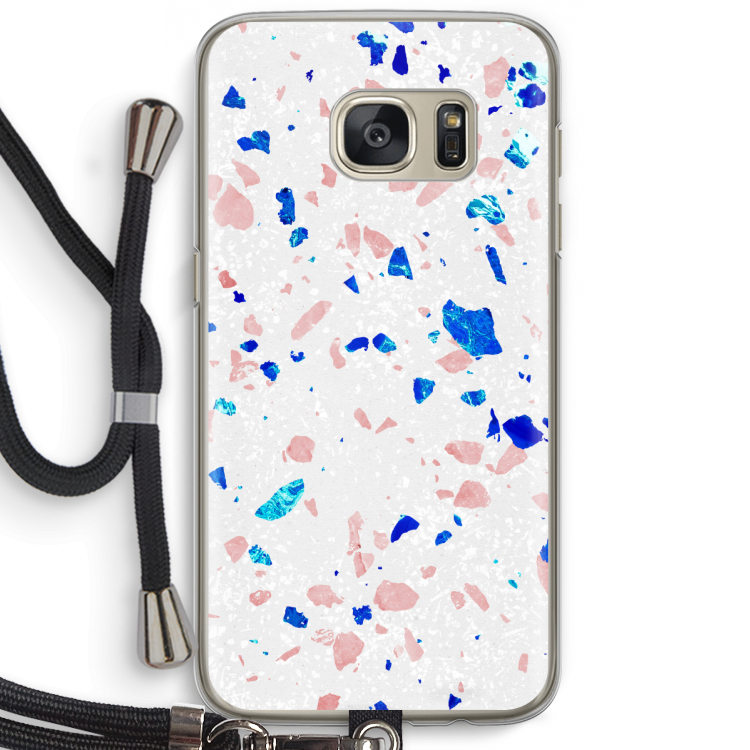Terrazzo N°6: Samsung Galaxy S7 Transparant Hoesje met koord