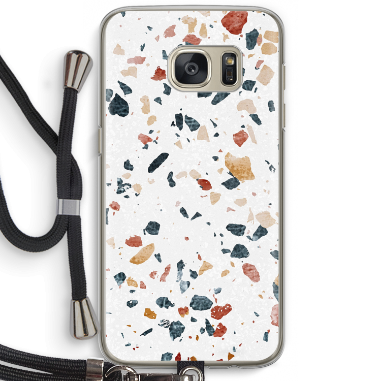 Terrazzo N°4: Samsung Galaxy S7 Transparant Hoesje met koord