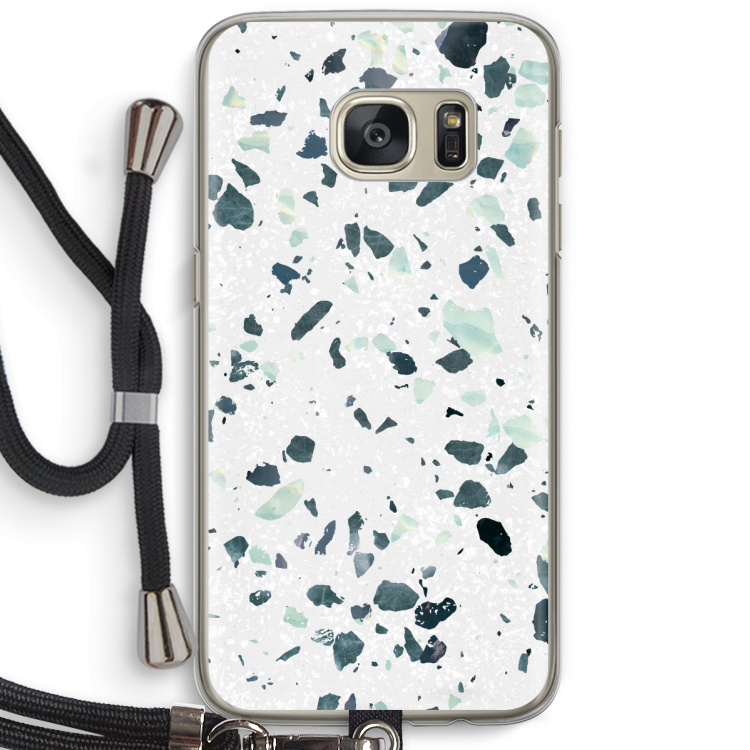 Terrazzo N°2: Samsung Galaxy S7 Transparant Hoesje met koord