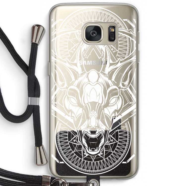 Oh Deer: Samsung Galaxy S7 Transparant Hoesje met koord