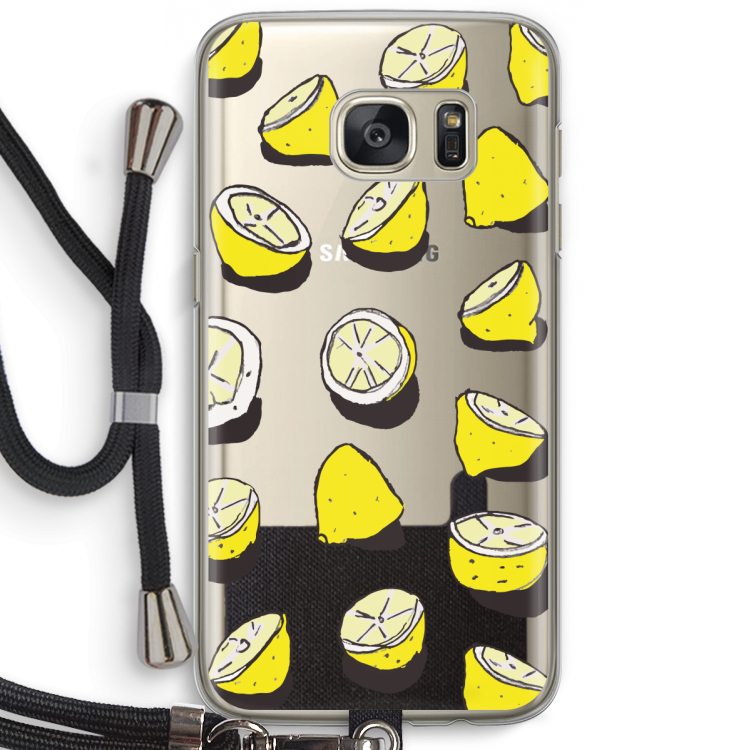 When Life Gives You Lemons...: Samsung Galaxy S7 Transparant Hoesje met koord