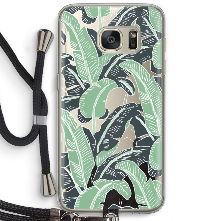 This Sh*t Is Bananas: Samsung Galaxy S7 Transparant Hoesje met koord