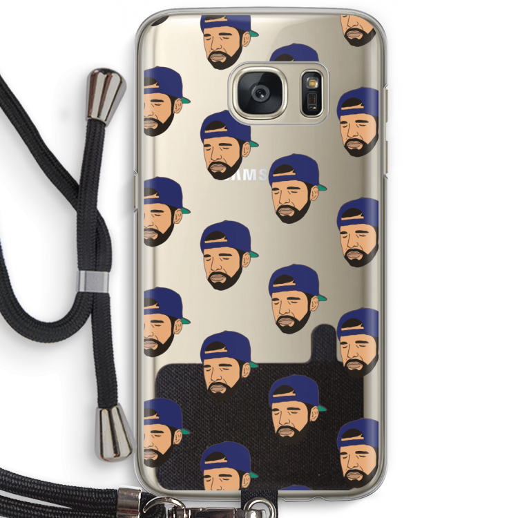 Drake Away: Samsung Galaxy S7 Transparant Hoesje met koord