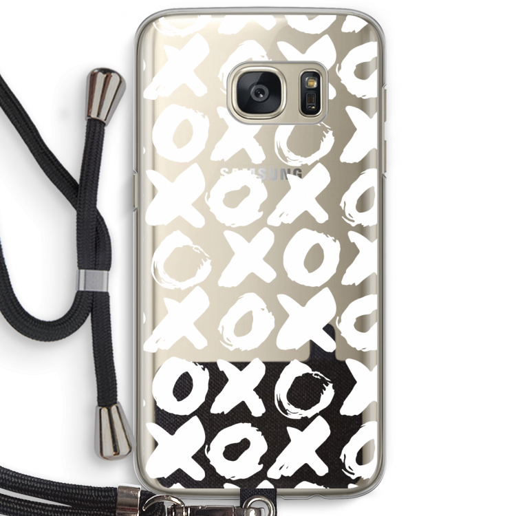 XOXO: Samsung Galaxy S7 Transparant Hoesje met koord
