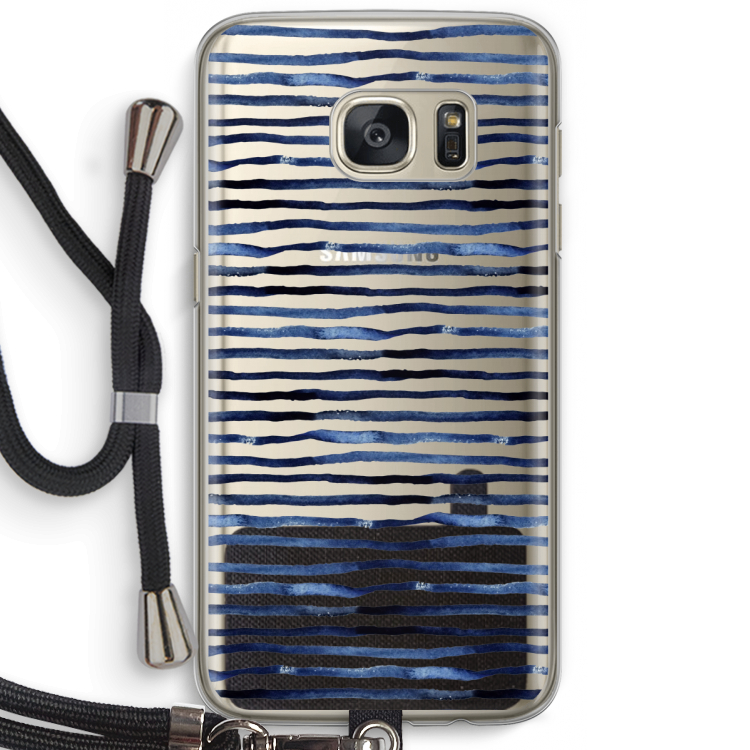 Verrassende lijnen: Samsung Galaxy S7 Transparant Hoesje met koord