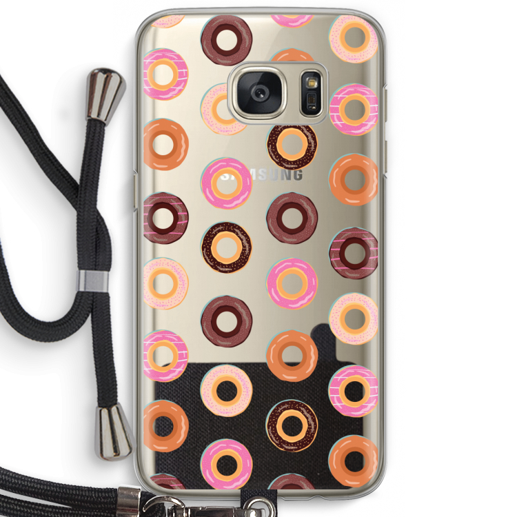Donuts: Samsung Galaxy S7 Transparant Hoesje met koord