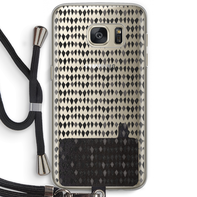 Crazy shapes: Samsung Galaxy S7 Transparant Hoesje met koord