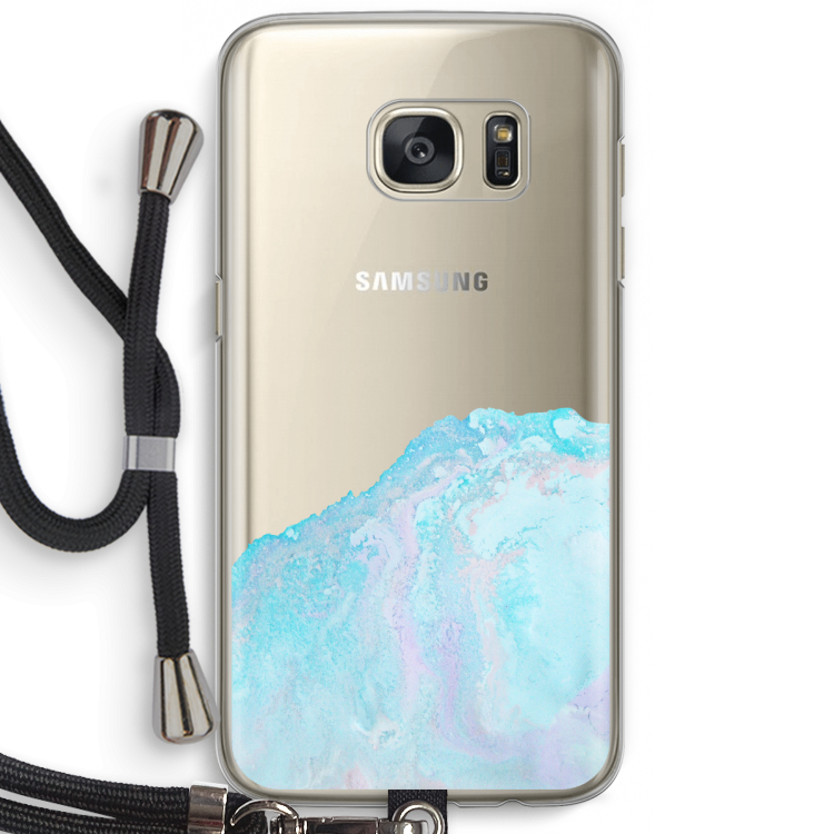 Fantasie pastel: Samsung Galaxy S7 Transparant Hoesje met koord