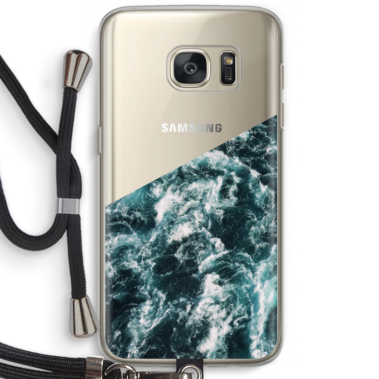 Zee golf: Samsung Galaxy S7 Transparant Hoesje met koord