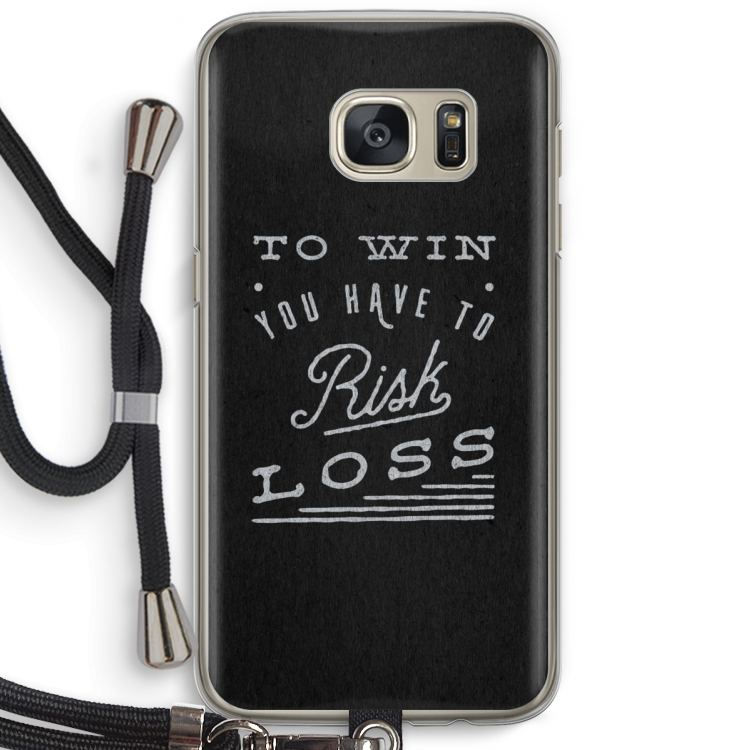 Risk loss: Samsung Galaxy S7 Transparant Hoesje met koord