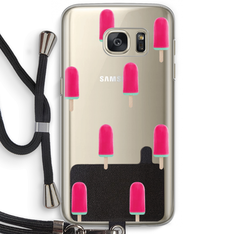 Waterijsje: Samsung Galaxy S7 Transparant Hoesje met koord