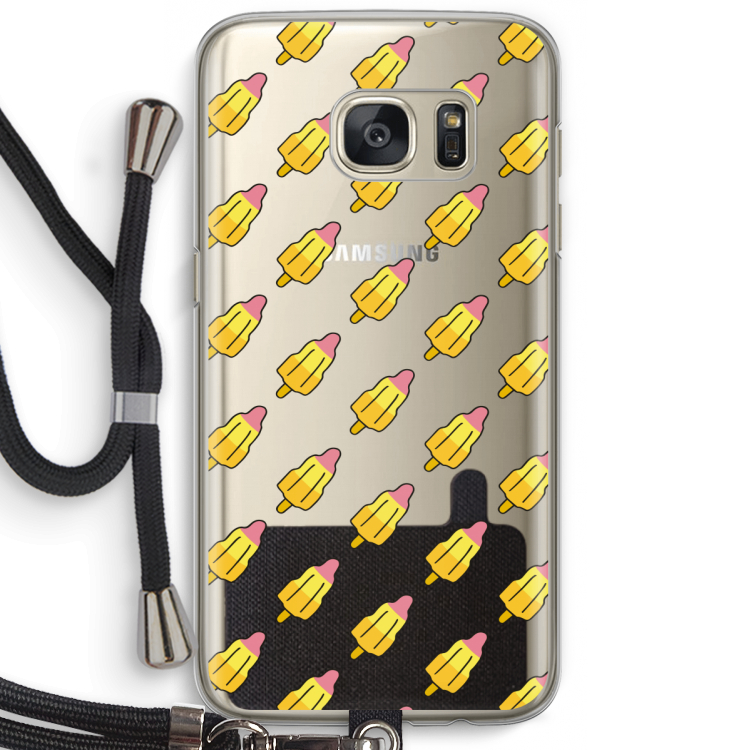 Waterijsjes: Samsung Galaxy S7 Transparant Hoesje met koord