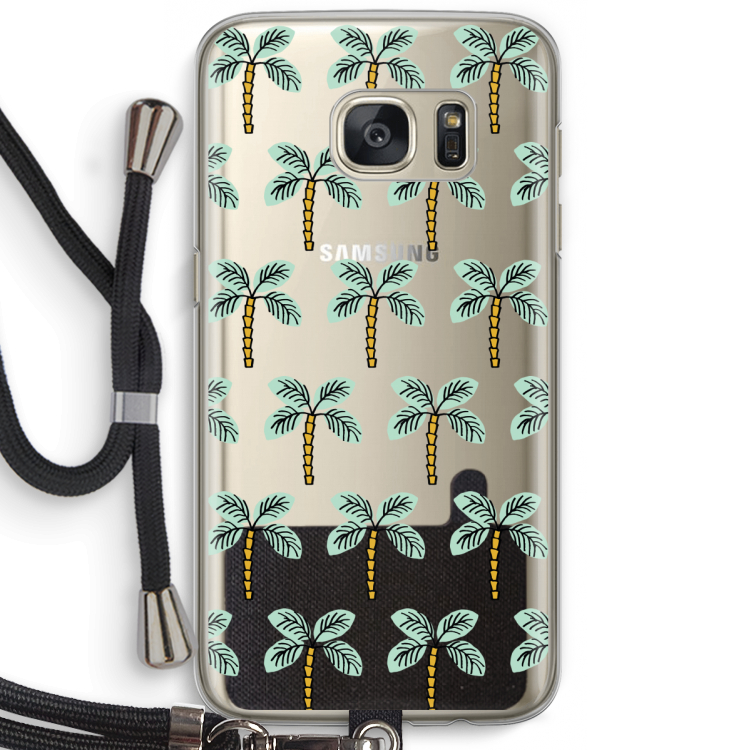 Paradise: Samsung Galaxy S7 Transparant Hoesje met koord