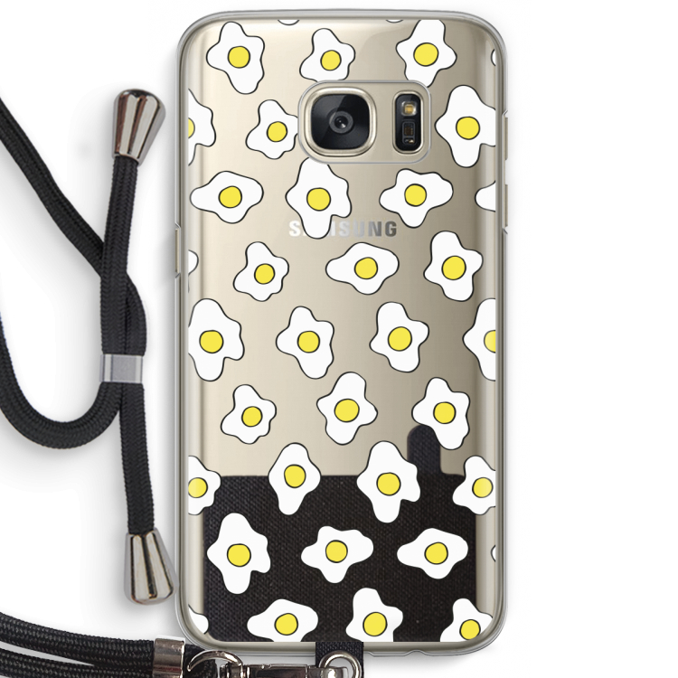 Spiegeleitjes: Samsung Galaxy S7 Transparant Hoesje met koord