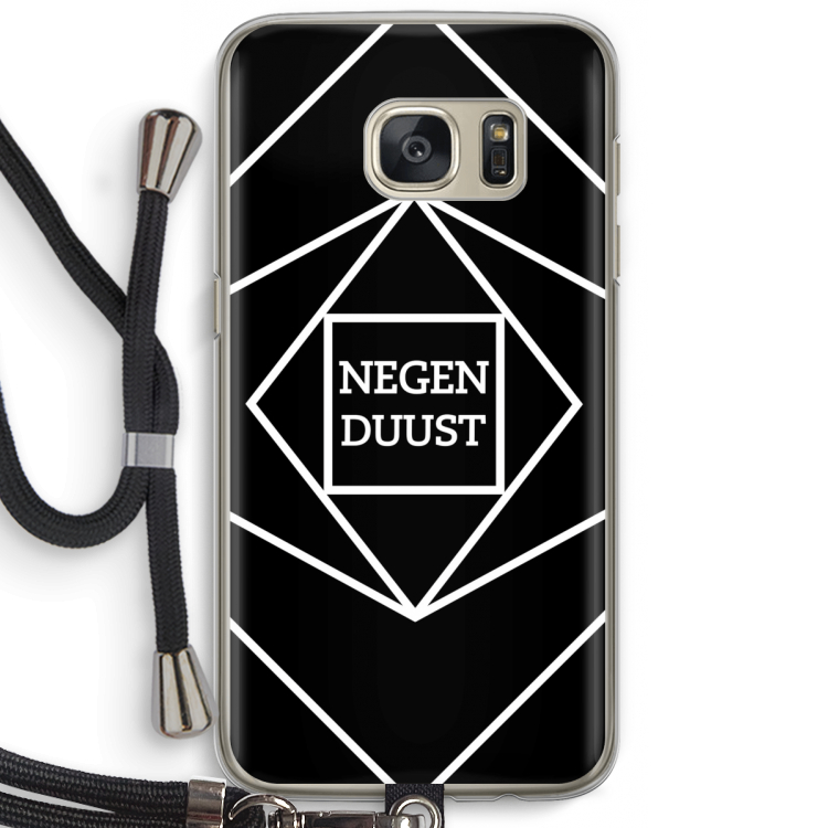 Negenduust geometrisch: Samsung Galaxy S7 Transparant Hoesje met koord