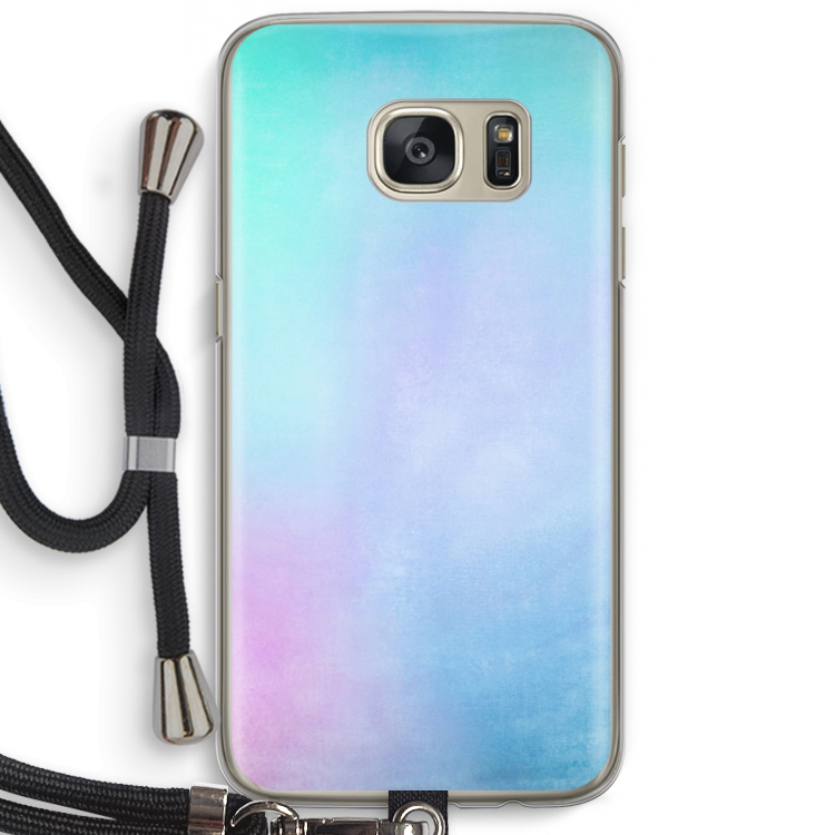 mist pastel: Samsung Galaxy S7 Transparant Hoesje met koord