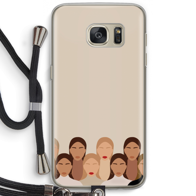 Girls girls girls: Samsung Galaxy S7 Transparant Hoesje met koord