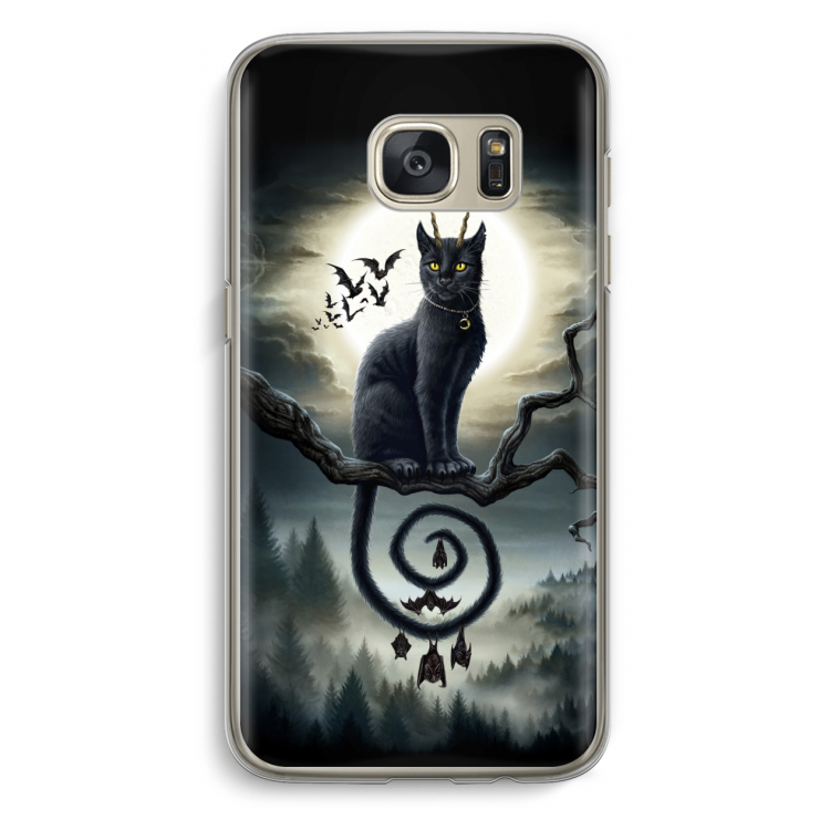 Moonlight Companions: Samsung Galaxy S7 Transparant Hoesje