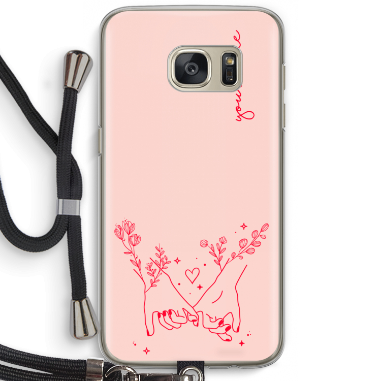 Best Friends: Samsung Galaxy S7 Transparant Hoesje met koord