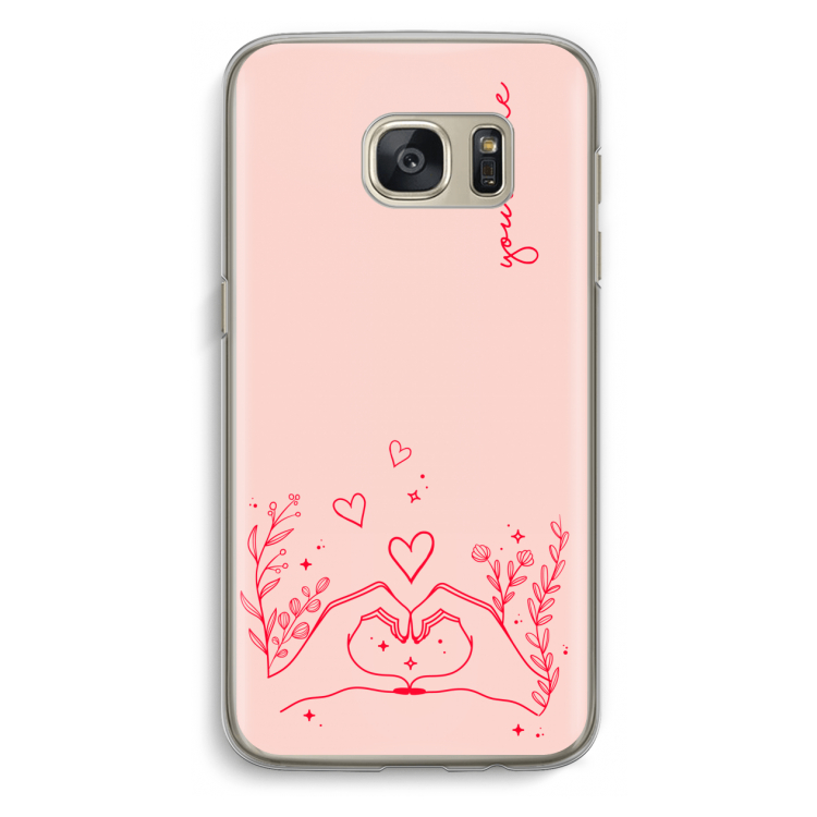 Love is in the air: Samsung Galaxy S7 Transparant Hoesje