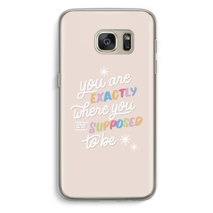 Right Place: Samsung Galaxy S7 Transparant Hoesje