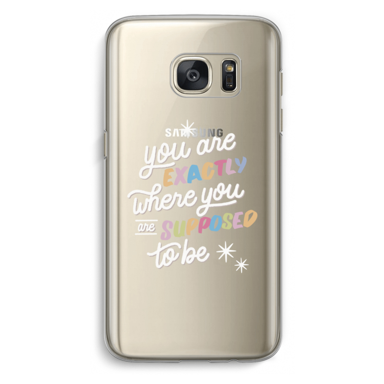 Right Place: Samsung Galaxy S7 Transparant Hoesje