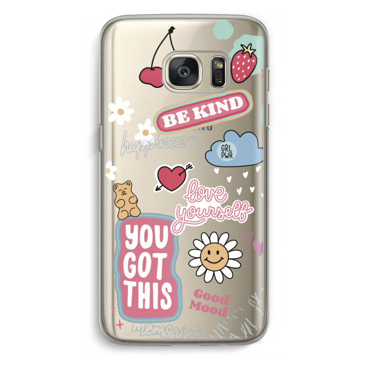 Positivity: Samsung Galaxy S7 Transparant Hoesje