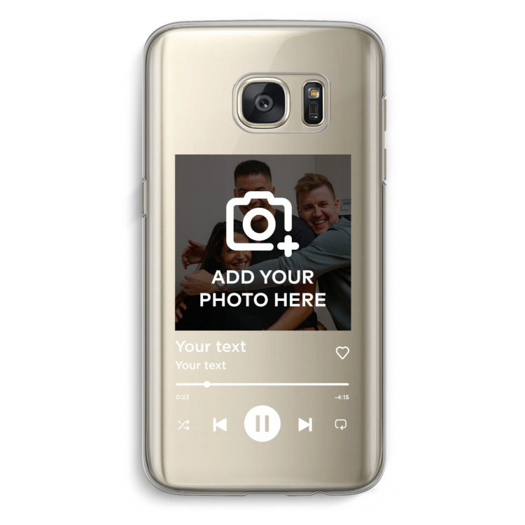 Music Player: Samsung Galaxy S7 Transparant Hoesje