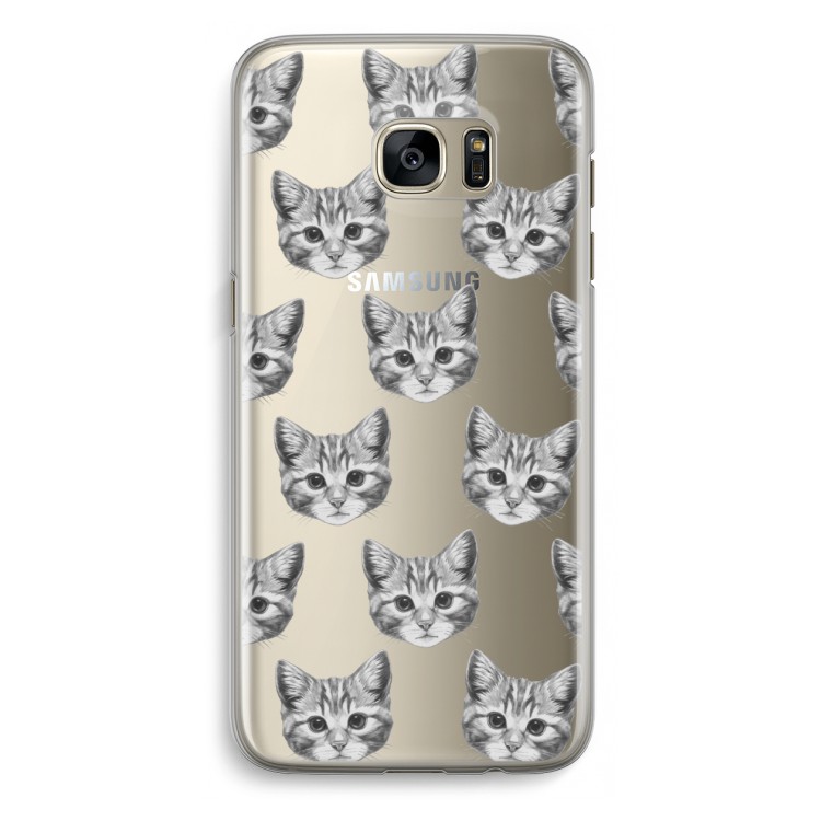 Kitten: Samsung Galaxy S7 Edge Transparant Hoesje