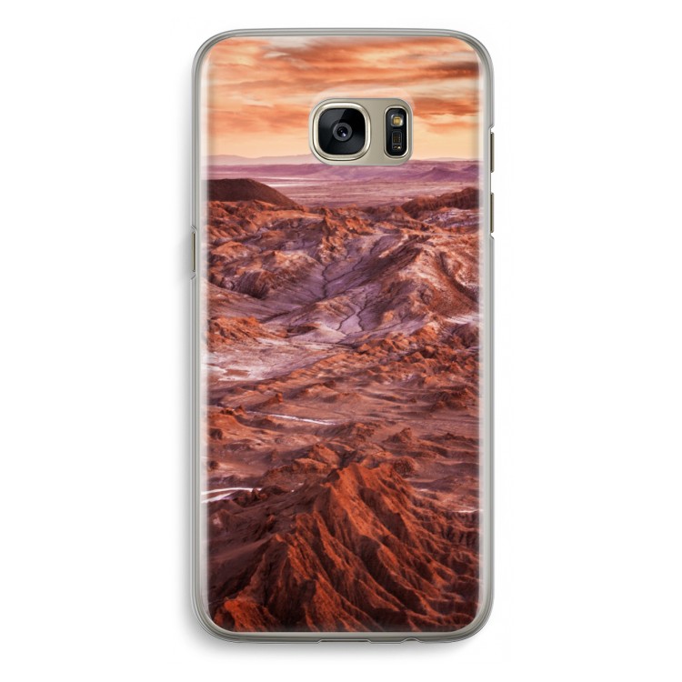 Mars: Samsung Galaxy S7 Edge Transparant Hoesje