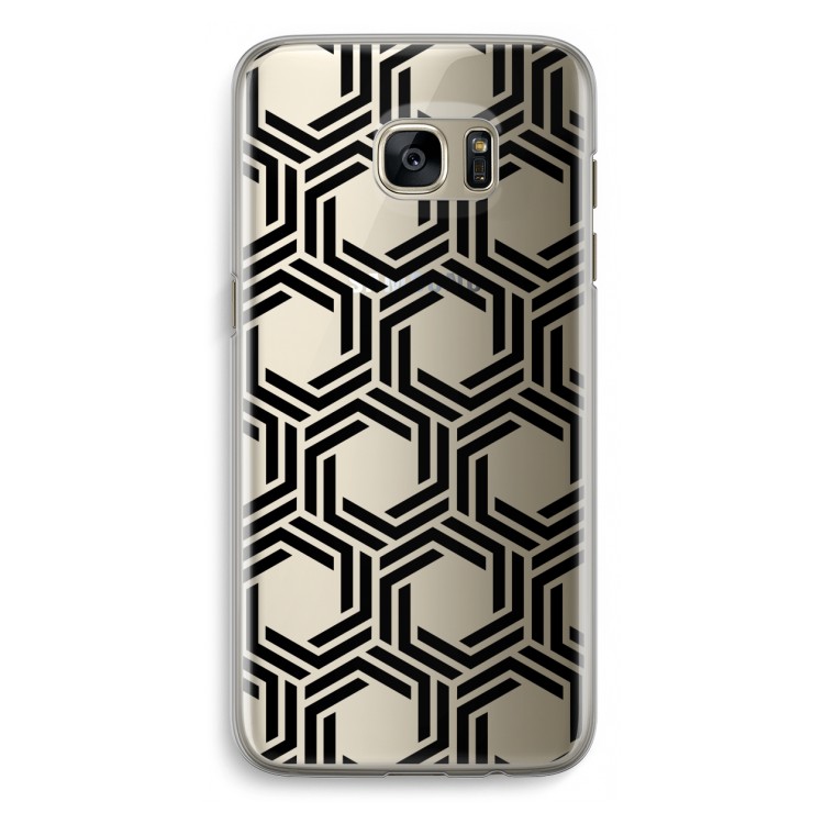 Geometrisch patroon: Samsung Galaxy S7 Edge Transparant Hoesje