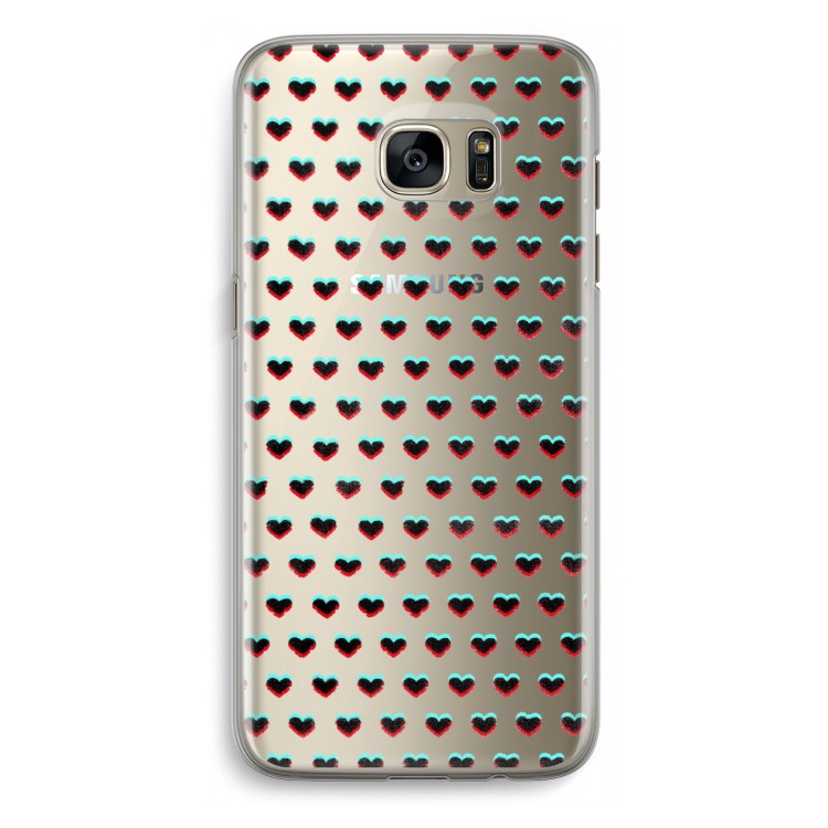 Hartjes: Samsung Galaxy S7 Edge Transparant Hoesje
