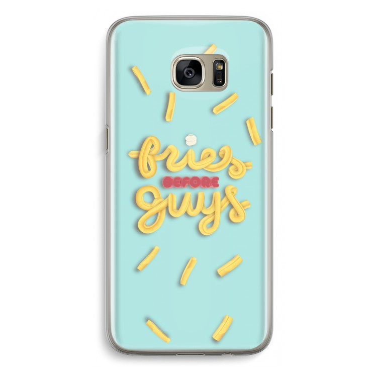Always fries: Samsung Galaxy S7 Edge Transparant Hoesje