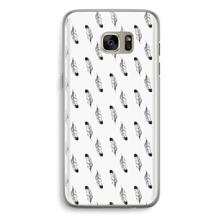 Pluimen: Samsung Galaxy S7 Edge Transparant Hoesje