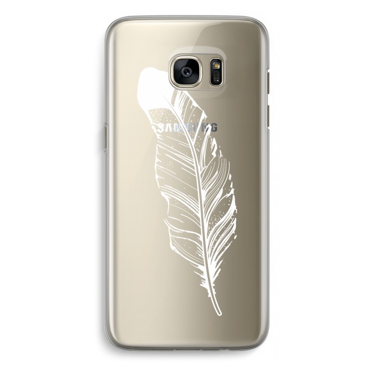Pluim: Samsung Galaxy S7 Edge Transparant Hoesje