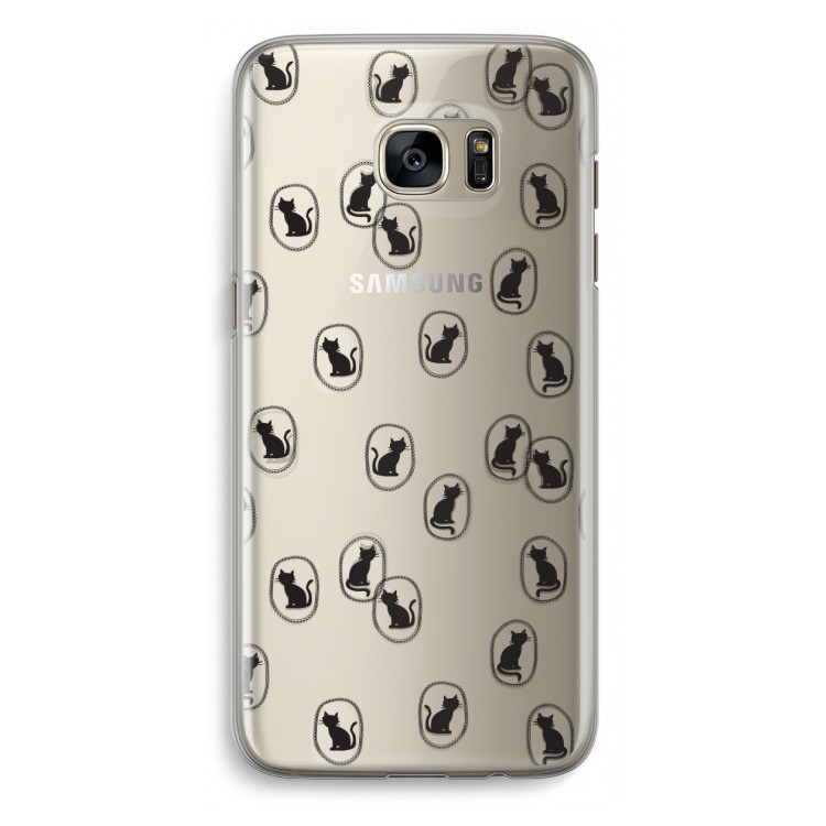 Miauw: Samsung Galaxy S7 Edge Transparant Hoesje