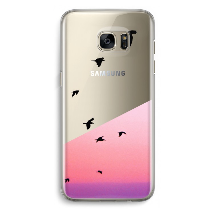 Fly away: Samsung Galaxy S7 Edge Transparant Hoesje