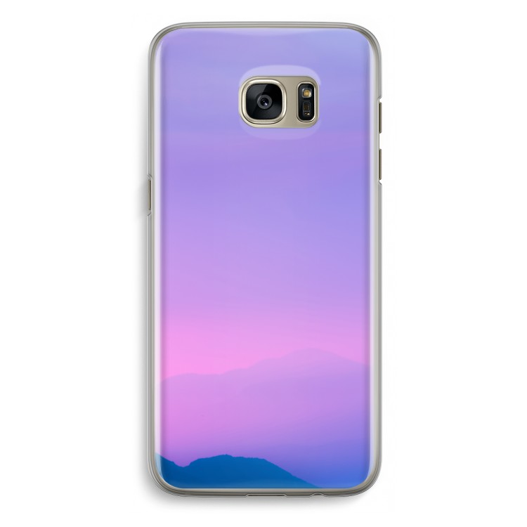 Sunset pastel: Samsung Galaxy S7 Edge Transparant Hoesje