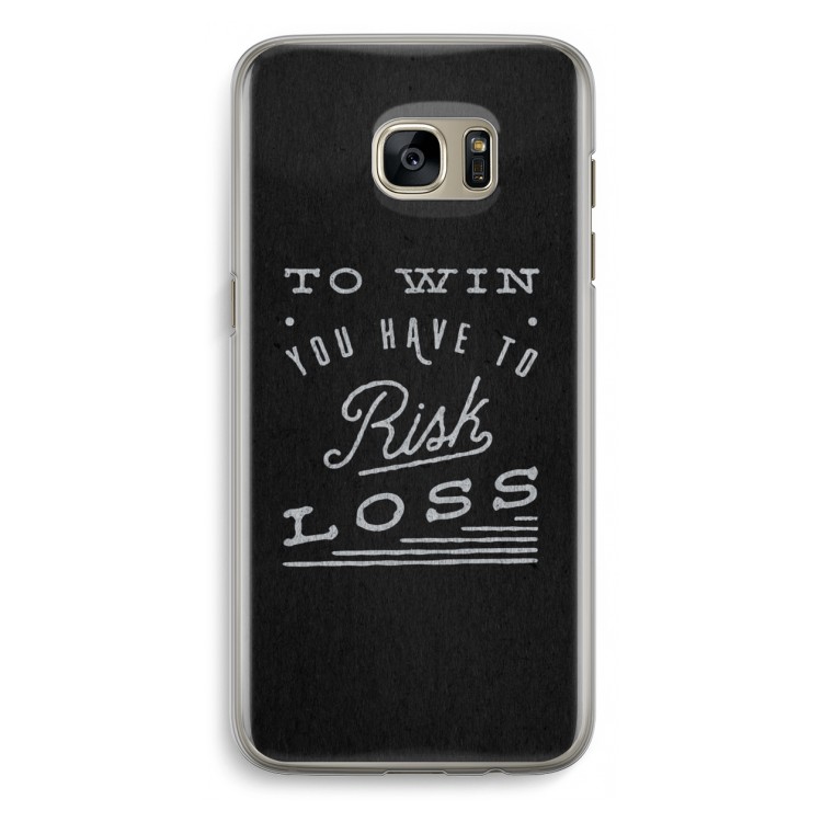 Risk loss: Samsung Galaxy S7 Edge Transparant Hoesje
