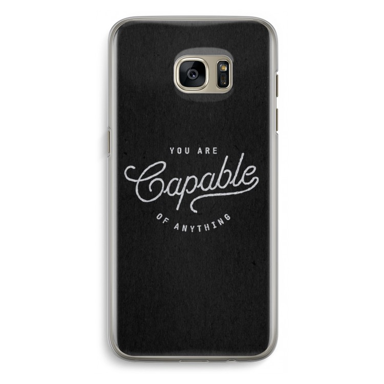 Capable: Samsung Galaxy S7 Edge Transparant Hoesje