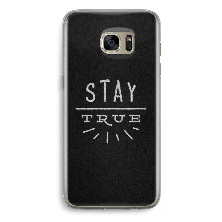 Stay true: Samsung Galaxy S7 Edge Transparant Hoesje