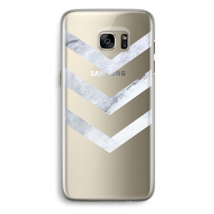 Marmeren pijlen: Samsung Galaxy S7 Edge Transparant Hoesje